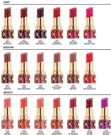 yves saint laurent lipstick with heart|ysl lipstick color chart.